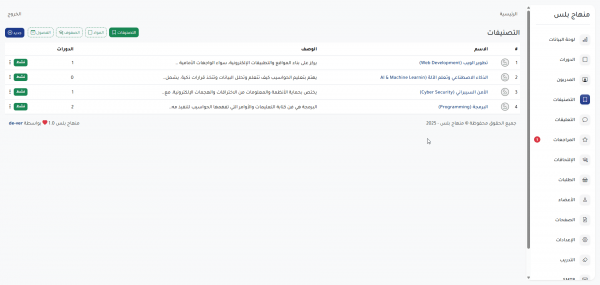 منهاج بلس – النظام الشامل لتقديم الكورسات أونلاين والتعليم عن بعد